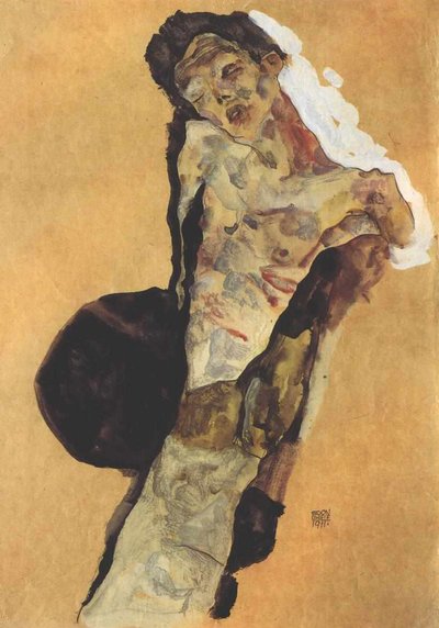 Halbtakt Selbstdarstellung von Egon Schiele